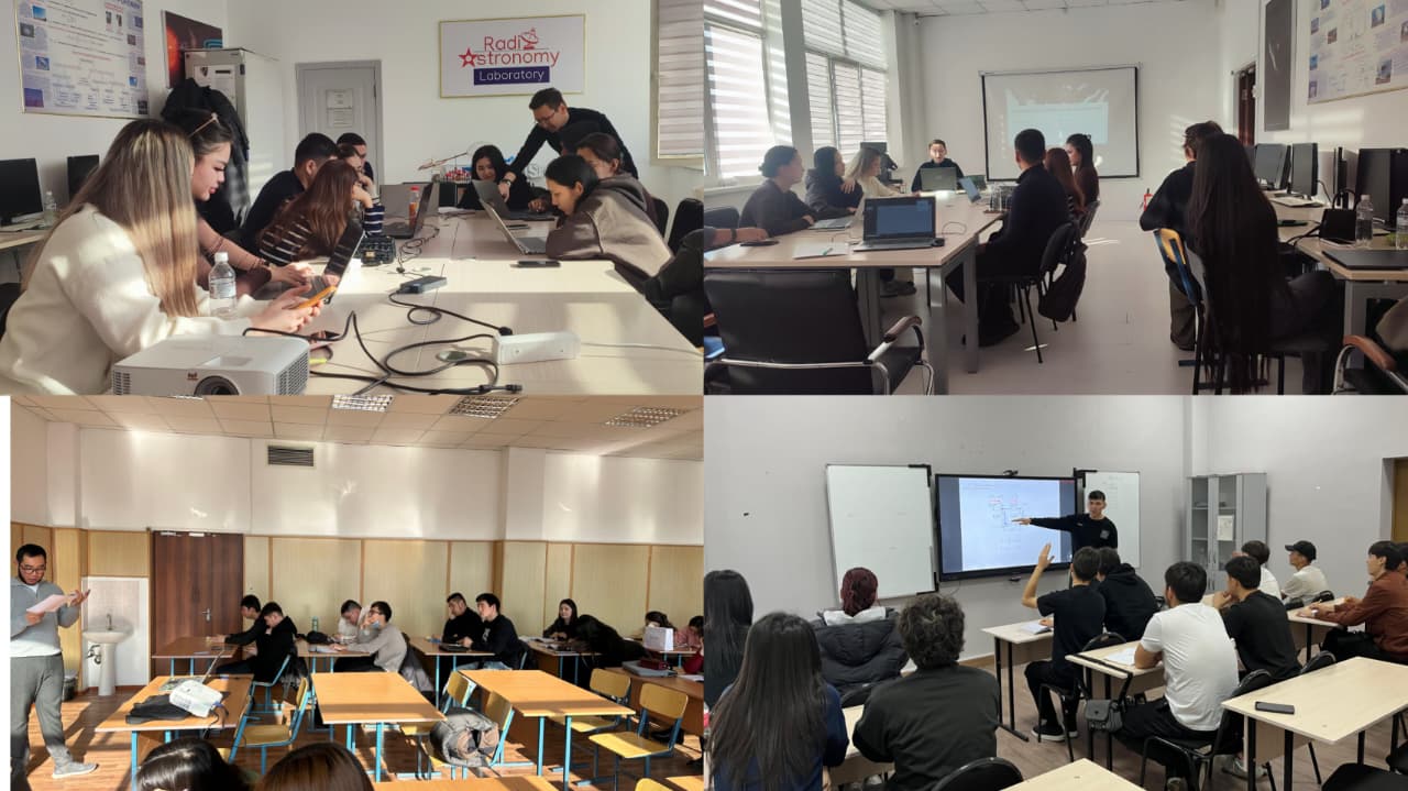 Физика және астрономия мамандығының 1-курс магистранттары педагогикалық тәжірибе аясында ашық сабақтар өткізді